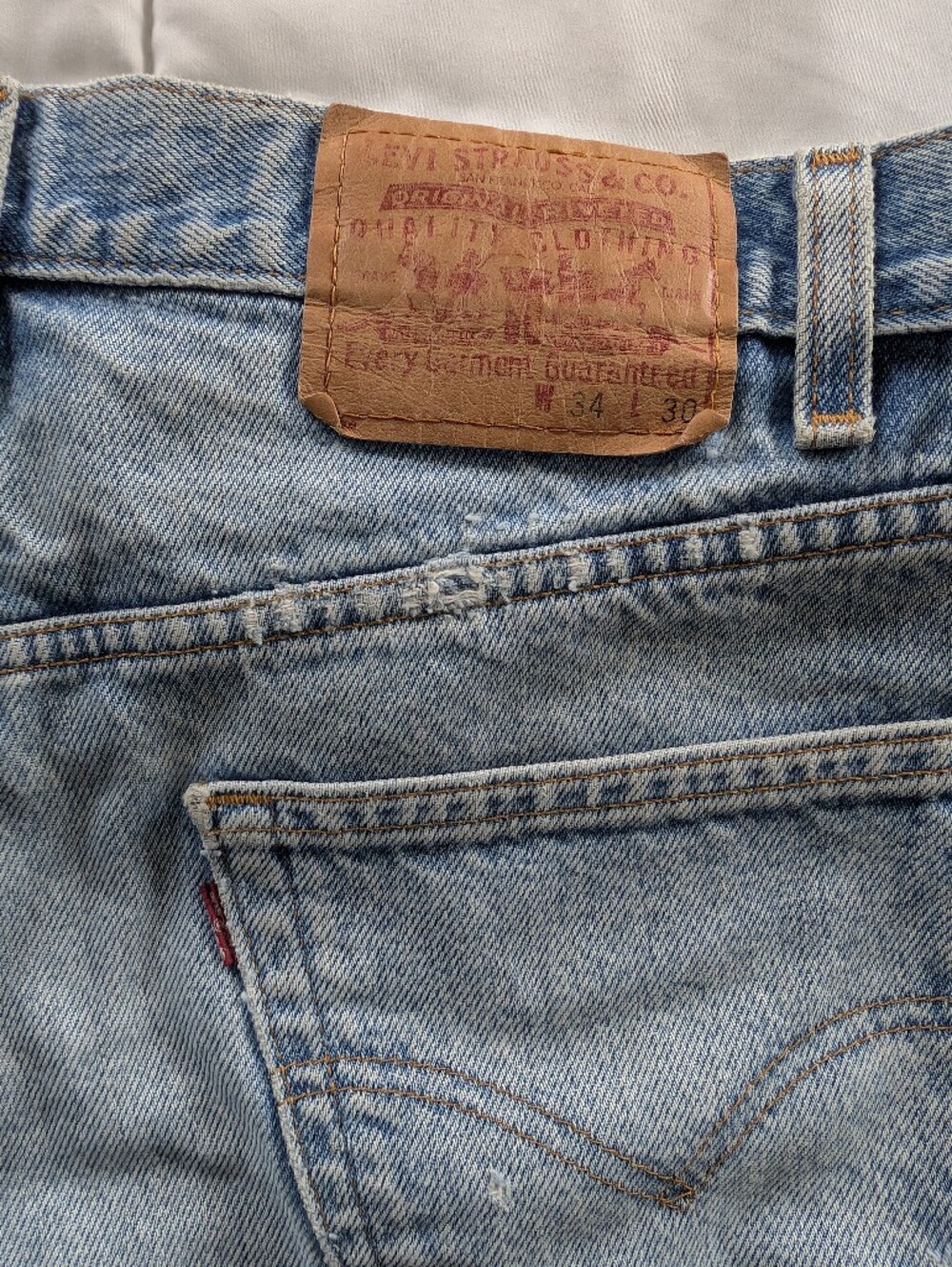 Women's Levis High Rise Distressed Shorts - Picture 3 of 6